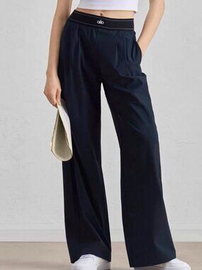 Authentic  ALO Yoga (Regular) ✅💙Suit Up Trouser Leisure